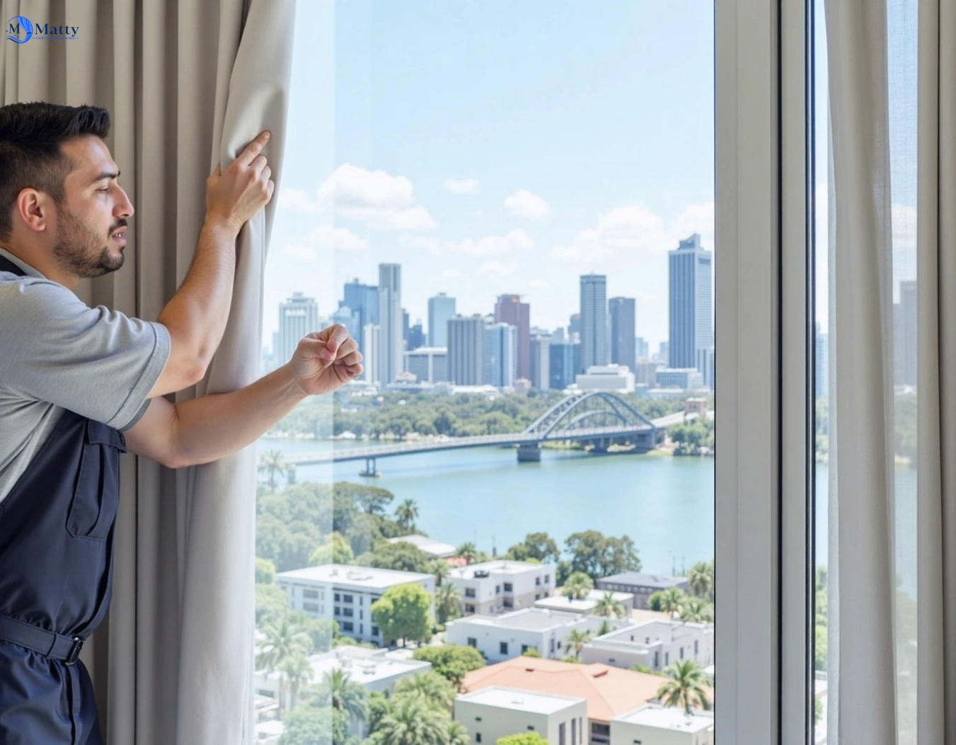 Professional curtain steam cleaning service kenthurst-nsw QLD by Matty Curtain Cleaning