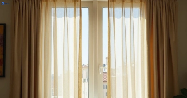 Dusty and dull curtains in kenthurst-nsw before steam cleaning